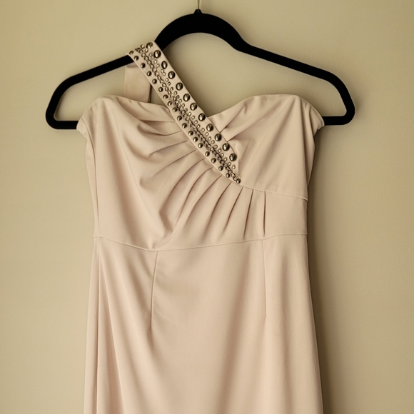 Taupe Cocktail Dress - Picture 4 of 8